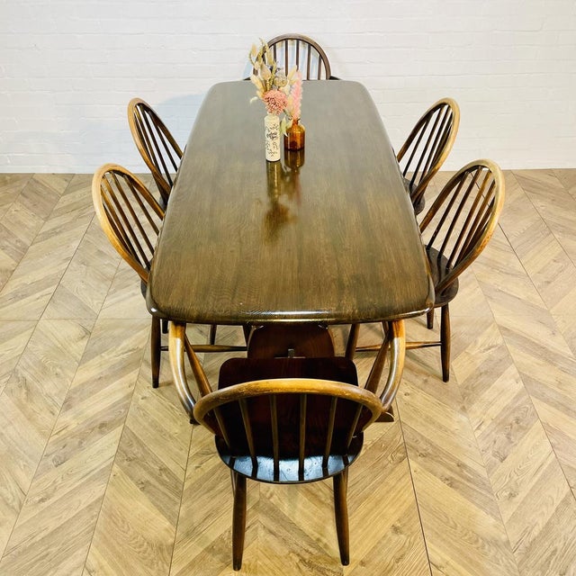 Large Model 419 Refectory Dining Table by Lucian Ercolani for Ercol, 1960s For Sale - Image 15 of 16