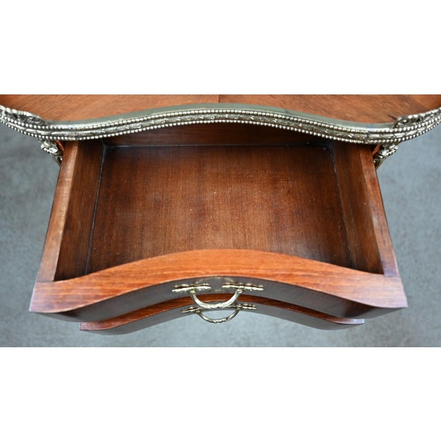 Small Transition Marquetry Coffee Table, 1940 For Sale - Image 17 of 18