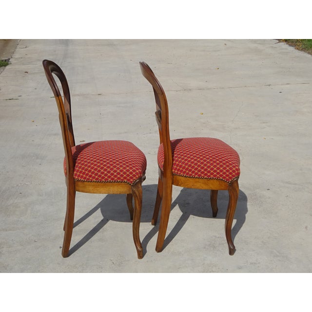 Antique Louis Philippe Chairs, 1800s, Set of 2 For Sale - Image 14 of 18