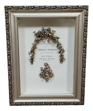 Framed Composition Created for Silver Wedding Anniversary, 1920s