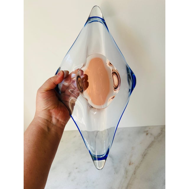 Vintage Art Glass Bowl Designed by Josef Hospodka For Sale - Image 9 of 17