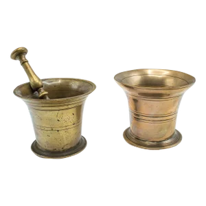 1800's Antique Mortar and Pestle Duo