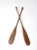Add rustic charm to your home or coastal decor with this pair of mismatched US Navy oars. Originally from the USNS General...