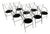 Cinderella Chairs from Hiroyuki Yamakado, Set of 8 For Sale