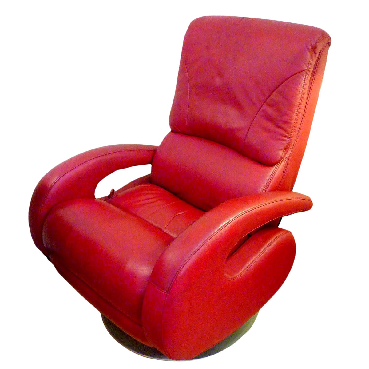 Red Leather Recliner by Lane Chairish