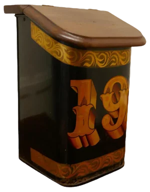 19th Century Toleware Grocers Shop Tea Tin