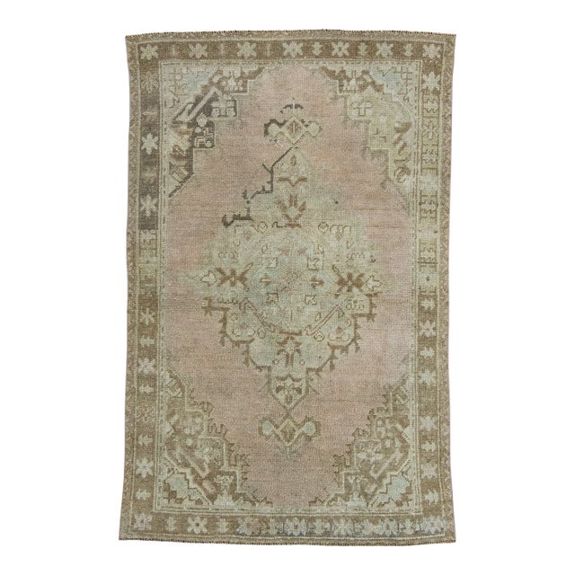 Turkish Vintage Rug 3'8" x 5'10" #17110 For Sale