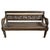 Indian Vintage Carved Blackened Boho Balinese Bench For Sale - Image 3 of 5