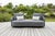 Modern Serene Outdoor Modern Sofa - 83", Gray Bouclé All-Weather For Sale - Image 3 of 9
