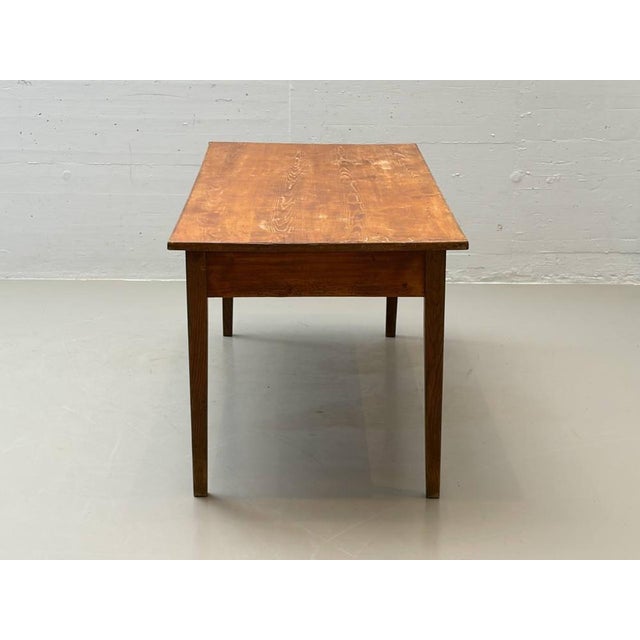 Farmhouse Wooden Table in Softwood, 1960s For Sale - Image 9 of 17
