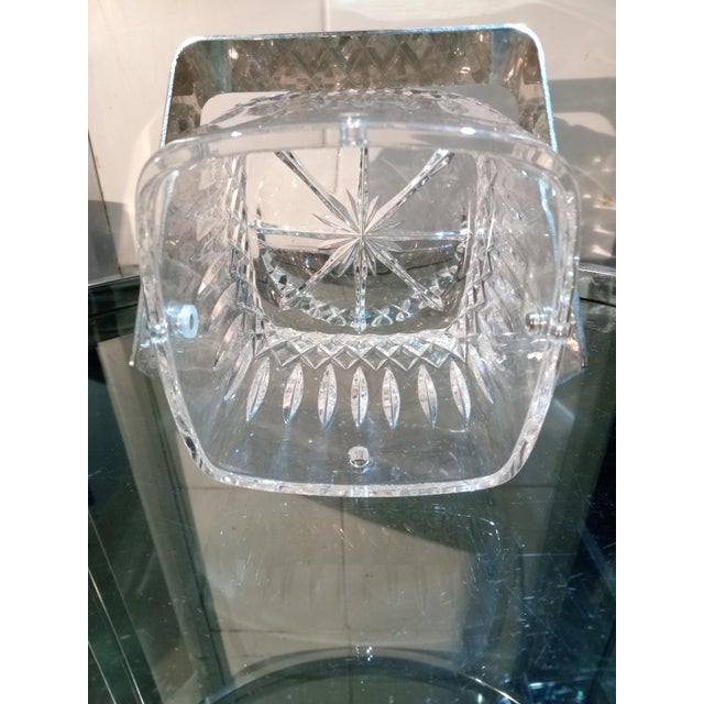 1980s Vintage Crystal Ice Bucket, 1980s For Sale - Image 5 of 6