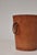 Carl Auböck Paper Basket in Patinated Saddle Leather and Brass attributed to Carl Auböck, 1950s For Sale - Image 4 of 11