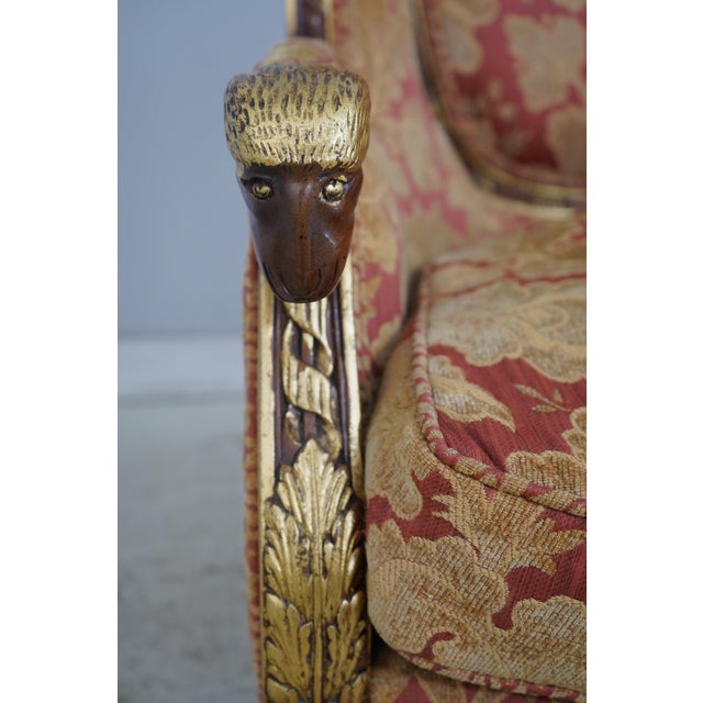 Pair of Louis XV Style Carved Bergere Wing Chairs For Sale - Image 14 of 18