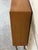 Brown Oak Glass Cabinet With Leaded Doors Danish Mid-Century Modern 1960s For Sale - Image 8 of 11