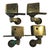 1940s Duncan Phyfe Style Industrial Medium Cast Brass Furniture Casters - Set of 4 For Sale - Image 4 of 4