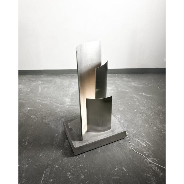 Essenz Floor Lamp in Concrete with Steel and Aluminium by Case Studios For Sale - Image 9 of 11