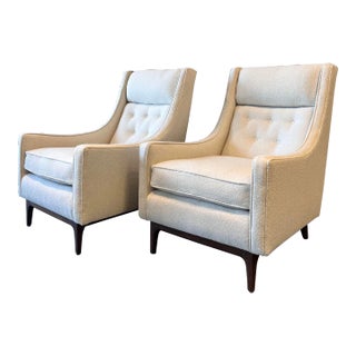 Mid 20th Century Pair of Mid Century Lounge Club Chairs For Sale