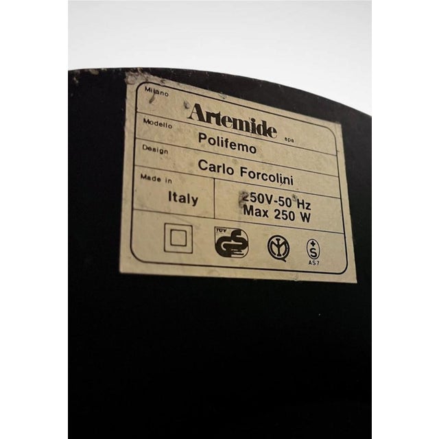 Polifemo Lamp by Carlo Forcolini for Artemide, 1980 For Sale - Image 6 of 7