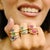 1.21 Carat East West Floating Ruby Wave Ring Size 5.5 in 14k Solid Gold For Sale - Image 9 of 14