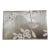 Silver Foil Hand Painted Bird Mural Wallpaper, Luxury Botanical Wallpaper Panel, Elegant Floral Nature Wall Covering, Designer Interior Decor For Sale