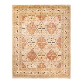 Mogul, One-of-a-Kind Hand-Knotted Area Rug in Beige, 8' 1" x 10' 3" For Sale