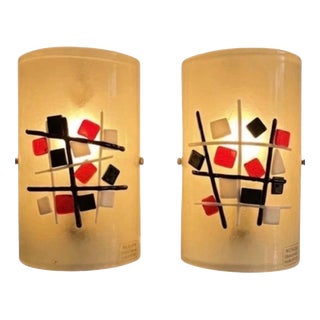 Murano Glass Wall Lights from La Murina, Italy, 1980, Set of 2 For Sale