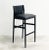 G&O Buratti Sveva Bar Stool Wooden Structure: Black closed Pore Lacquer Backrest & Seat: Black Saddle Leather Dimensions:...