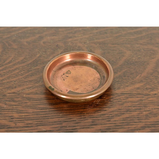 Art Deco Heintz Arts & Crafts Bronze Ashtray or Catchall For Sale - Image 3 of 9