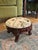 French Provincial Early 20th Century Petite French Provincial Carved Mahogany Footstool For Sale - Image 3 of 9