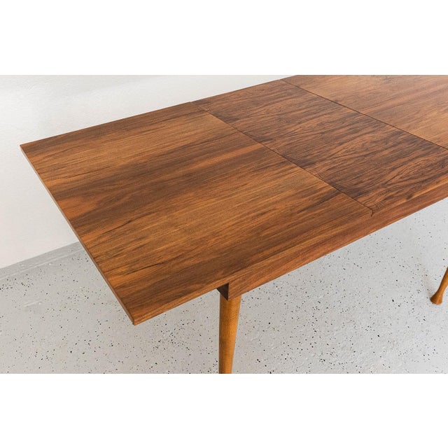 Brown Vintage Dining Table by M. Grabiński, Poland, 1960s For Sale - Image 8 of 13