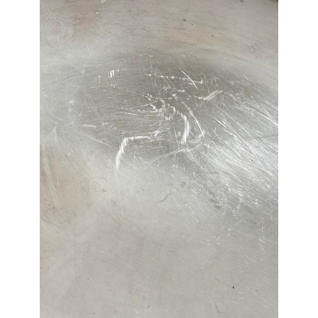Metal Vintage Castleton Large Platter Silver Plated 17 Inch Round Centerpiece For Sale - Image 7 of 8