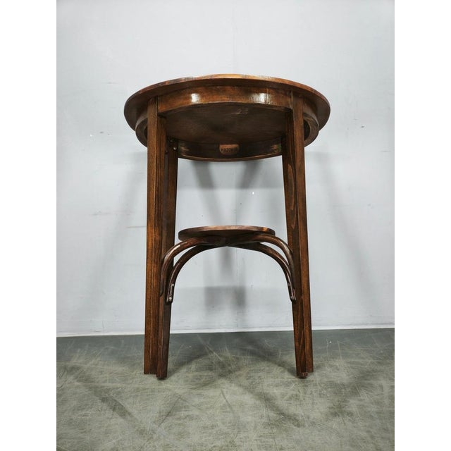 No. 207 Bentwood Oval Table by Mazowia for Thonet, Poland, 1910s For Sale - Image 9 of 14