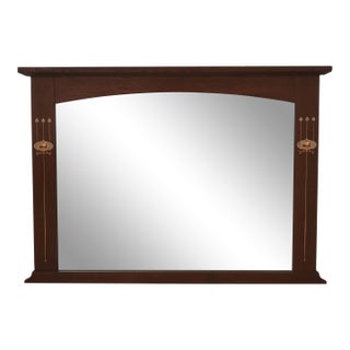 Stickley Harvey Ellis Inlaid Mission Oak Dresser Mirror For Sale