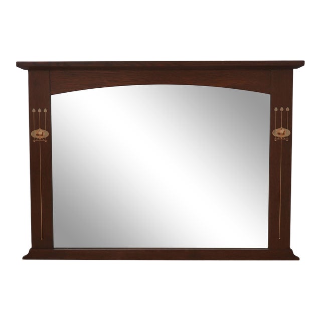 Stickley Harvey Ellis Inlaid Mission Oak Dresser Mirror For Sale