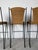 1970's Frederic Weinberg Style Rattan & Iron Bar Stools - Set of 3 For Sale - Image 12 of 14