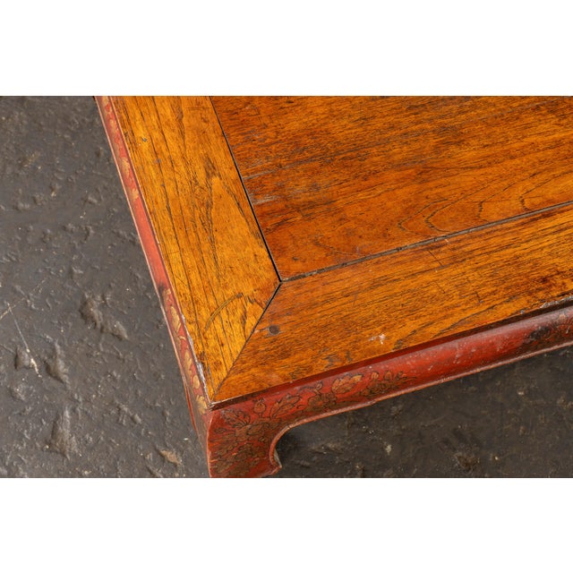 Early 20th Century Southeast Asian Wooden Coffee Table With Floral Accents For Sale - Image 11 of 16