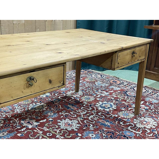Early 20th Century Flat Desk in Fir For Sale - Image 18 of 18