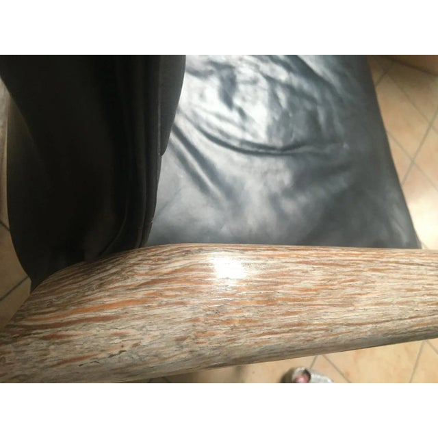 Vintage Black Leather Armchair, 1970s For Sale - Image 14 of 18