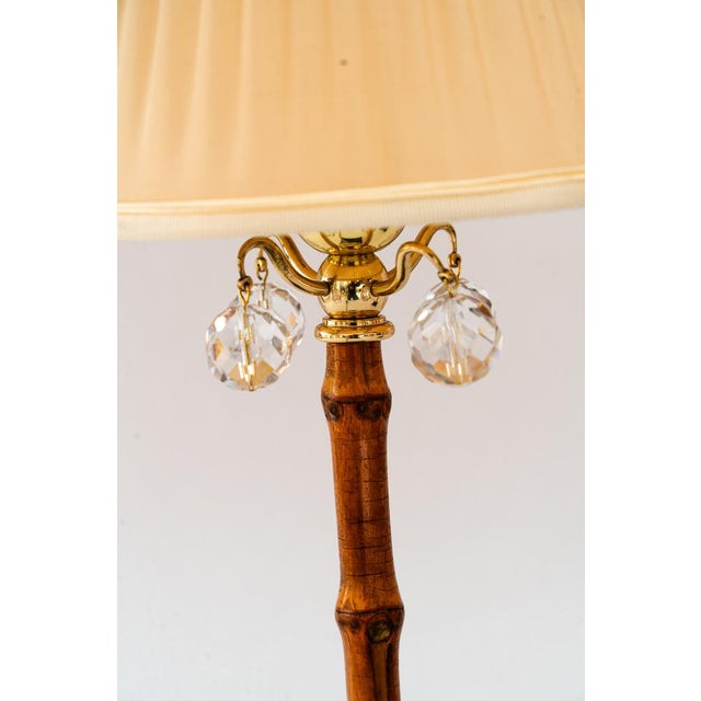 Vintage Bamboo Table Lamps with Fabric Shades by Rupert Nikoll, 1950s, Set of 2 For Sale - Image 18 of 18