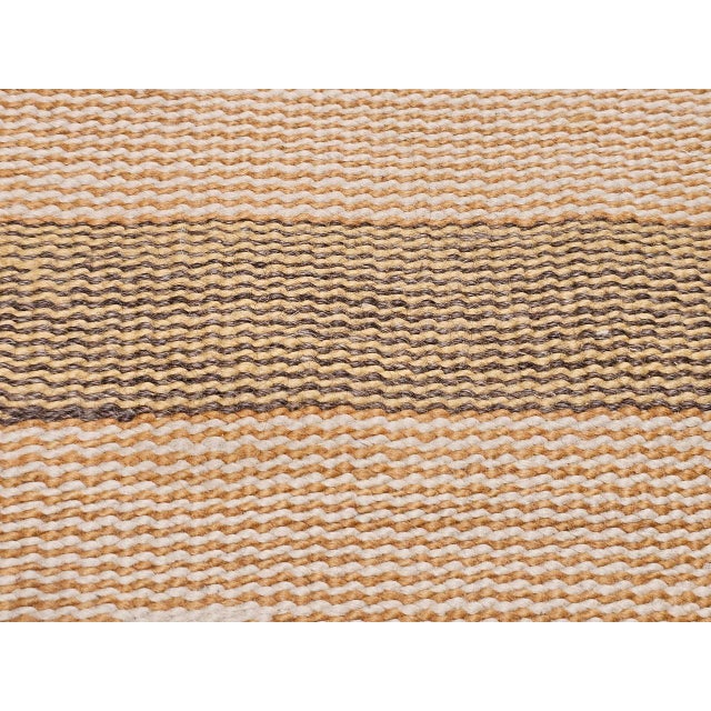 Vintage Native American Navajo Chinle Rug, Handwoven Wool, Banded Stripe Design, 4x6 For Sale - Image 11 of 13