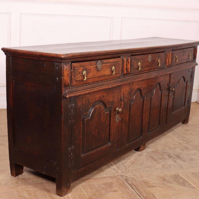 English Oak Dresser Base For Sale - Image 10 of 13