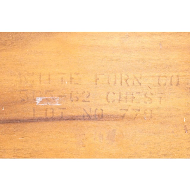 White of Mebane Sold Mahogany Traditional Style 32" Chairside Chest / Nightstand W. Pull Out Tray 505-62 For Sale - Image 14 of 14