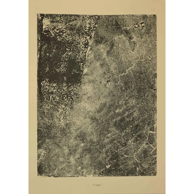 Lepre is an original lithograph on watermarked paper ''Arc''. Abstract composition by the French artist Jean Dubuffet....