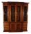 Vintage 1990s Chippendale Style Ethan Allen Breakfront China Display Cabinet For Sale