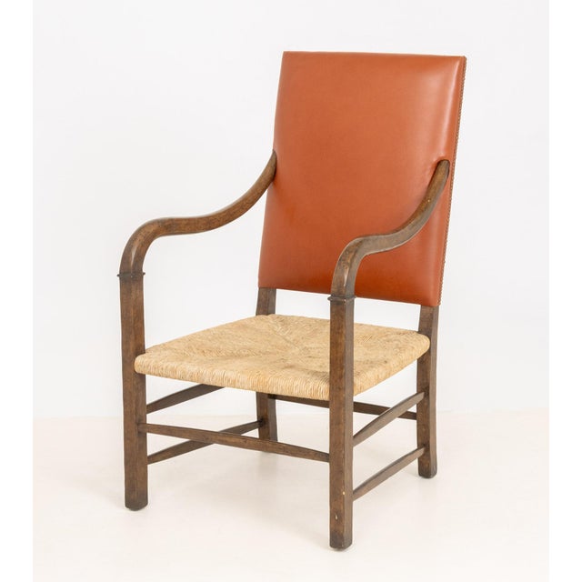 Fritz Hansen Style Walnut Armchair For Sale - Image 10 of 10