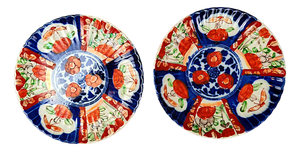 Antique Japanese Imari Plates, Set of 2