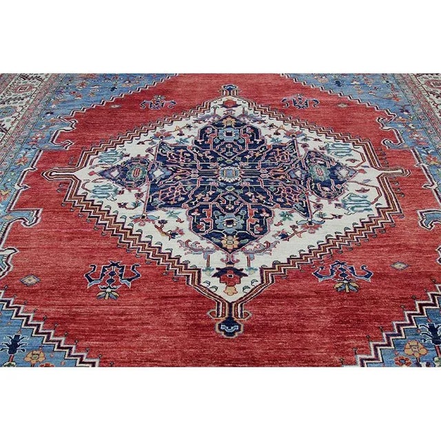 Handwoven Heriz Style Area Rug 10’6″ X 13’9″ For Sale In Dallas - Image 6 of 13