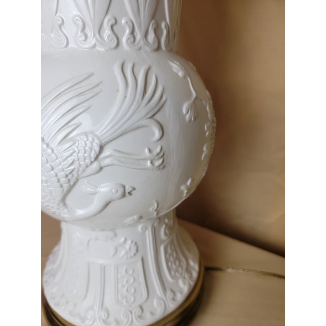 1950s 1950s The Phoenix Baluster: Frederick Cooper Blanc De Chine Table Lamps - a Pair For Sale - Image 5 of 12