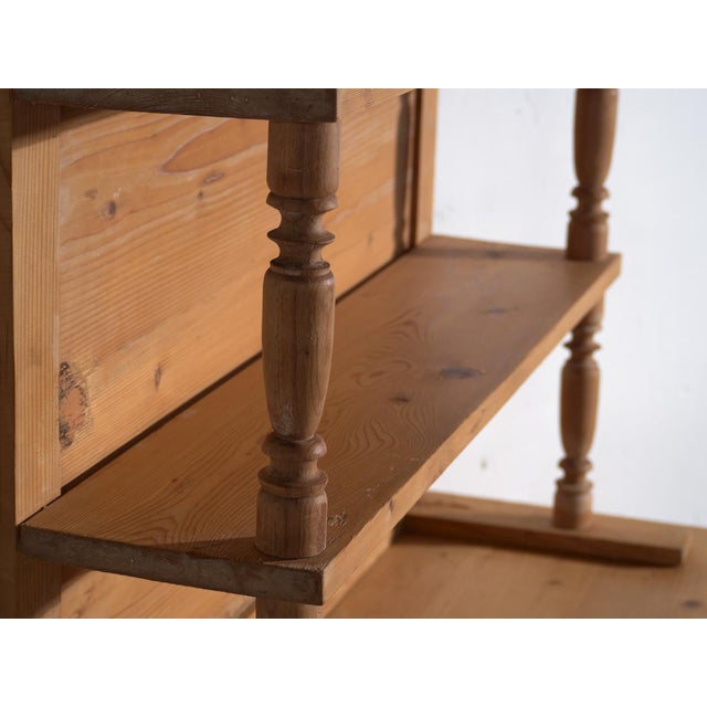 Wood Antique Pine Kitchen Cupboard For Sale - Image 7 of 16