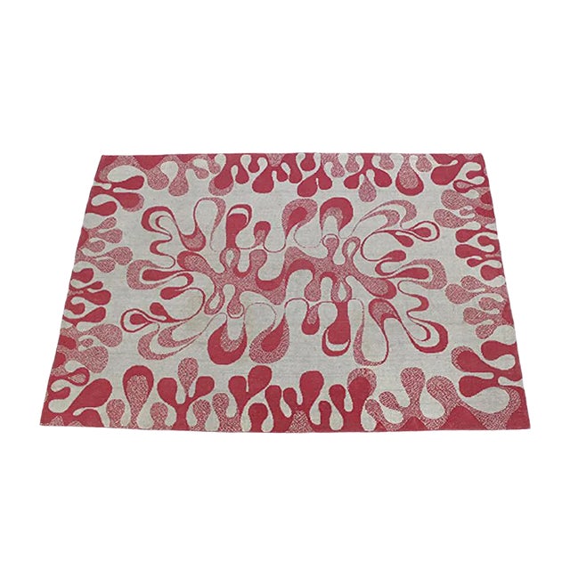 Mid-Century Modernist Organic Rug For Sale